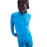 Stride Half-Zip Løbetrøje Herrer - blå, sølv