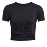 Motion Crossover Crop T-shirt Damer-Sort