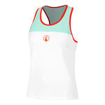Quiet Please Tøj Quiet Please Wild Racerback Tanktop Damer-Hvid,Turkis