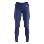 Odlo Tøj Odlo Performance Warm Eco Big Logo Bottom Long Stramme løbebukser Damer - blå, 