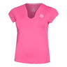 Bella 2.0 Tech V-Neck T-shirt Damer-Pink,Hvid