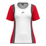 HEAD Tøj HEAD Club 25 Tech T-shirt Damer-Rød,Hvid