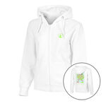 Quiet Please Tøj Quiet Please Wild Collage Zip Sweatjakke Damer-Hvid,Flerfarvet