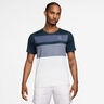 Court Dri-FIT Advantage Print T-shirt Herrer - blå, hvid