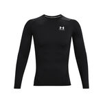 Under Armour T&oslash;j Under Armour Heatgear Comp Shirt,Lang&aelig;rmet Herrer-Sort,Hvid