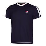 Fila Tøj Fila Elias T-shirt Herrer-Mørkeblå,Hvid