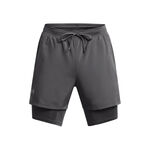 Under Armour T&oslash;j Under Armour Launch 5in 2in1  L&oslash;beshorts Herrer-m&oslash;rkegr&aring;, m&oslash;rkegr&aring;