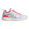 Avaflash Allcourt-sko Damer-hvid, r&oslash;d