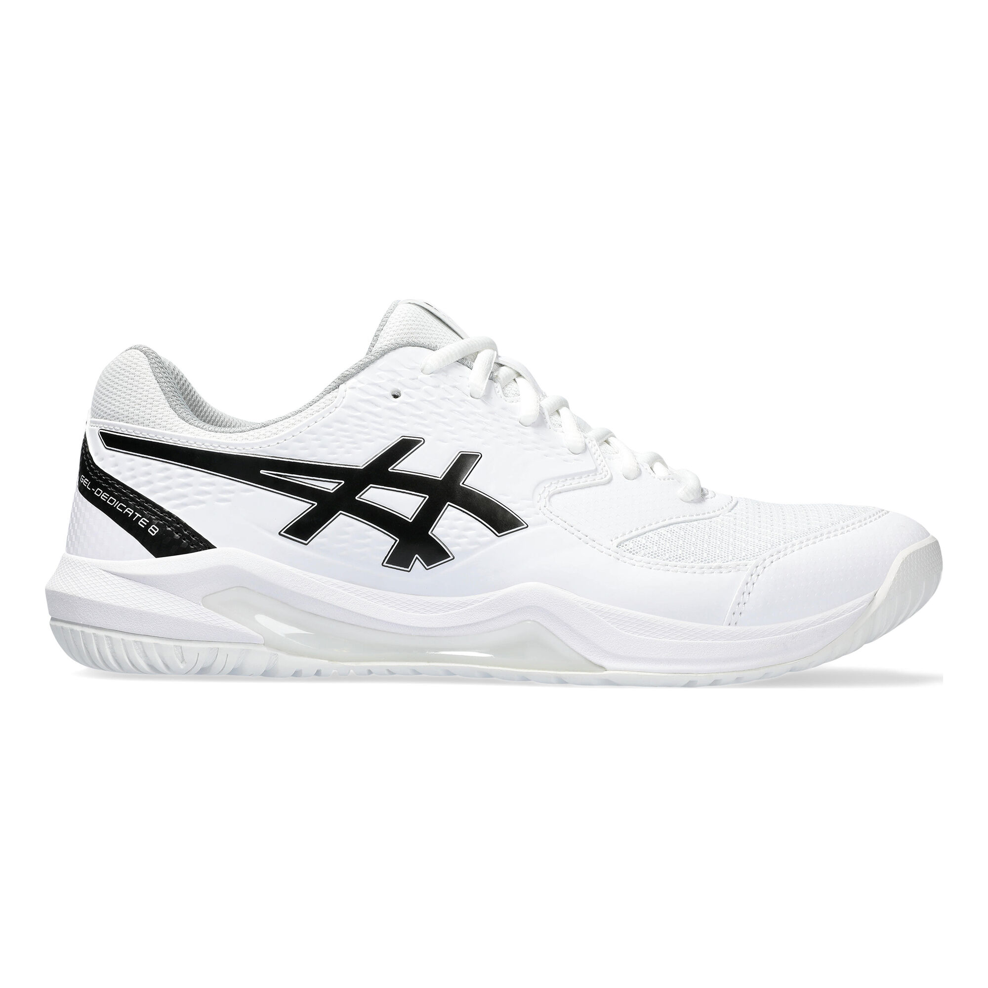 Motivering Scully Skinne ASICS Gel-Dedicate 8 Allcourt-sko Herrer - Hvid, Sort køb online |  Tennis-Point