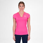 BIDI BADU Tøj BIDI BADU Crew V-Neck T-shirt Damer-Pink
