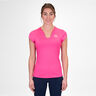 Crew V-Neck T-shirt Damer-Pink