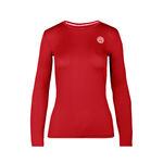 BIDI BADU Tøj BIDI BADU Mina Tech Roundneck Shirt, langærmet Pige - mørkerød, 