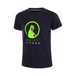 Quiet Please Tøj Quiet Please Wild Advantage Logo T-shirt Drenge-Mørkeblå,Neongrøn