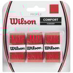 Wilson Overgrips Wilson Profile Overgrip Pakke Med 3-R&oslash;d