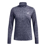 Under Armour Tøj Under Armour Tech Twist Warmup 1/2 Zip Shirt,Langærmet Damer-Blå-grå