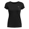 Heatgear T-shirt Damer - sort, sølv