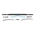 Babolat Ketchertilbehør Babolat BG PD Jr 25 Sæt Øskenbånd-Sort