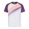 Performance T-shirt Herrer - hvid, lilla