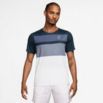 Nike T&oslash;j Nike Court Dri-FIT Advantage Print T-shirt Herrer - bl&aring;, hvid