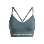 Under Armour T&oslash;j Under Armour Vanisheamle Low Sports-BH Damer - bl&aring;, hvid