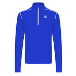 BIDI BADU Tøj BIDI BADU Zac Tech Half Zip Shirt,Langærmet Herrer-Blå,Hvid