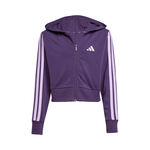 adidas Tøj adidas 3Stripes Full-Zip Crop Træningsjakke Pige - lilla, syren