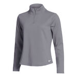 Nike Tøj Nike Dri-Fit One Standard Half-Zip Shirt, langærmet Damer - grå, 