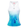 Yaka Tech Tanktop Damer-Hvid,Lyseblå