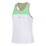 Quiet Please T&oslash;j Quiet Please Racerback Tanktop Damer - gr&oslash;n, pink