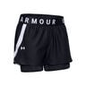 Play Up 2in1 Shorts Damer - sort, hvid