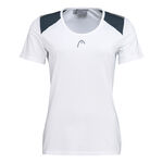 HEAD Tøj HEAD 22 Tech T-shirt Damer - hvid, mørkeblå
