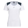 22 Tech T-shirt Damer - hvid, mørkeblå