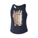 Tennis-Point Tøj Tennis-Point Glitter Court Tanktop Pige - mørkeblå, beige