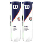 Wilson Tennisbold Wilson Roland Garros All Court 2x Dåse Med 4