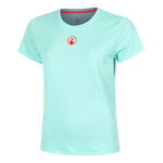 Quiet Please Tøj Quiet Please Wild Spin T-shirt Damer-Turkis,Rød