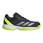 adidas Tennissko adidas Courtflash Allcourt-sko B&oslash;rn-Sort,Lime