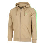 Quiet Please Tøj Quiet Please Wild Taped Zip Sweatjakke Herrer-Beige,Neongrøn