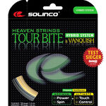 Solinco Solinco Tour Bite 6,8m Silber + Vanquish 6,3m Strengesæt 13,1m-Sølv,Naturfarvet