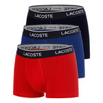 Lacoste Boksershorts Lacoste Courts Boksershorts Pakke med 3 Herrer - bl&aring;, r&oslash;d