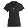 Essentials AEROREADY Train Minimal Branding V-Neck T-shirt Damer-Sort