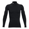 Coldgear Comp Mock Shirt,Langærmet Herrer-Sort