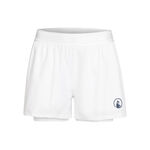Quiet Please Tøj Quiet Please Point 2in1 Shorts Damer-Hvid,Mørkeblå
