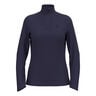 Essential 1/2 Zip Shirt, langærmet Damer - mørkeblå, 