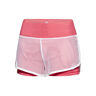 Efia Tech (2in1) Shorts Damer-Koral,Hvid