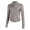 Swift Half-Zip Løbetrøje Damer - brun, 