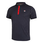 Fila Tøj Fila Stripes Polo Herrer-Mørkeblå,Rød