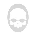 Prince Ketchertilbehør Prince Skull Stencil Logoskabelon-Hvid
