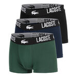 Lacoste Tøj Lacoste Cotton Stretch Trunk Boksershorts Pakke Med 3 Herrer-Mørkegrøn