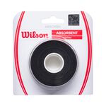 Wilson WILSON DRY OVERGRIP 3 PACK BLACK