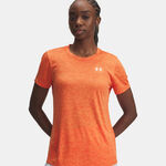 Under Armour T&oslash;j Under Armour Tech Twist T-shirt Damer - orange, hvid